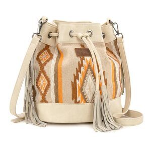 6378 Wrangler Hobo Bags Designer Aztec Bucket Purses Western Tapestry
